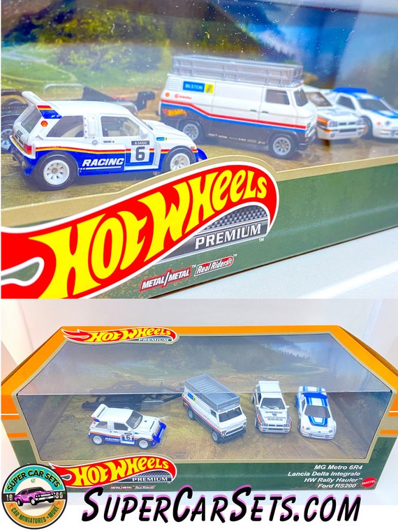 Coffret 4 voitures Hot Wheels Premium MG Metro 6R4 Lancia Delta