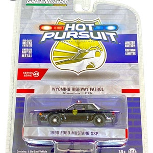 Wyoming Highway Patrol - Ford Mustang SSP del 1990 - Hot Pursuit - Serie 43 di Greenlight Collectibles