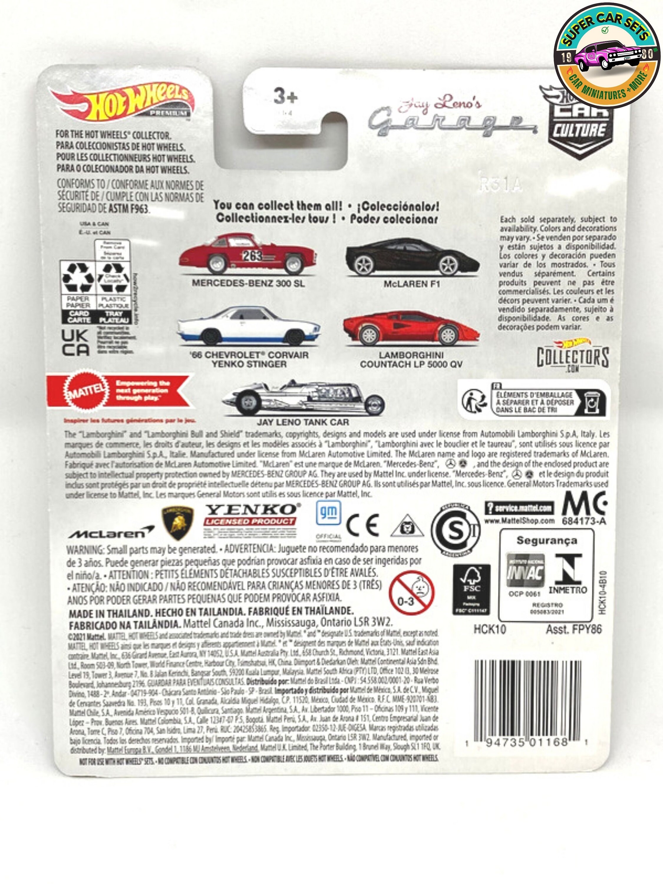 Mclaren F1 From Jay Leno's Garage - 2/5 Hot Wheels - Premium