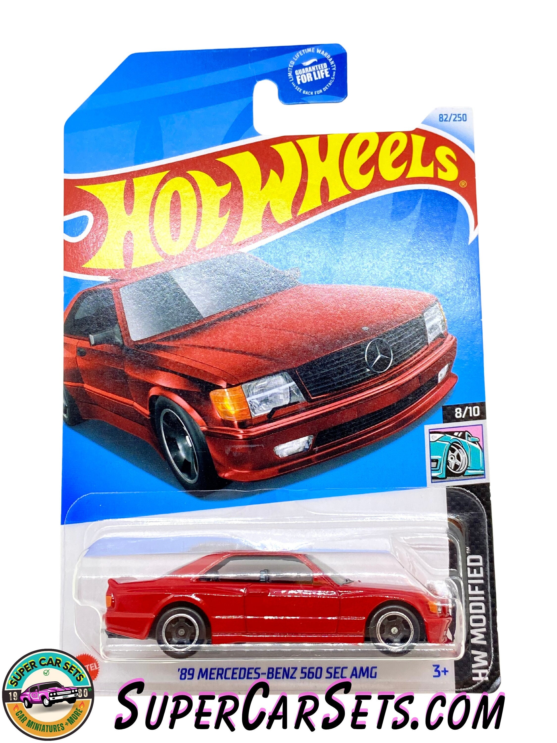 ミニカー Hot Wheels 1989 Mercedes vs DODGE VAN 89 Mercedes-benz 560 SEC AMG (red Colour) - Hot Wheels HW