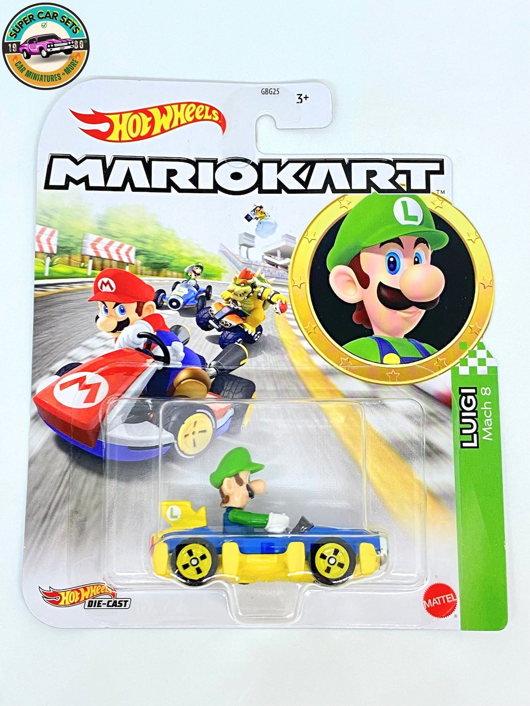 Luigi - Mach 8 - Mario Kart Hot Wheels - Etsy