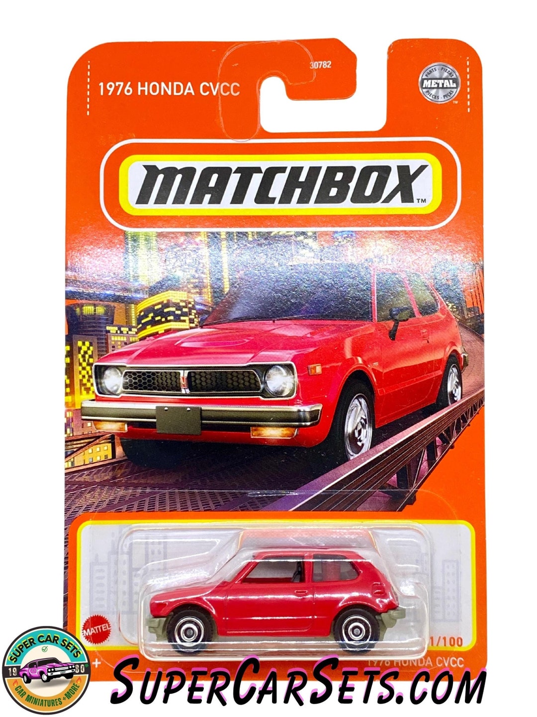 Matchbox 1976 Honda CVCC – Rot, Modellauto 1:64, Sammlerstück, 21/100 Der Serie