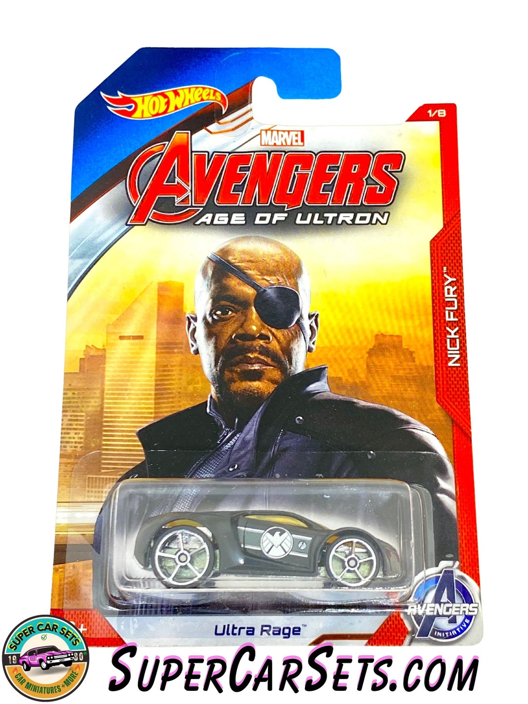 Hot Wheels Marvel Avengers Age of Ultron 1/8 Nick Fury Ultra Rage - Etsy