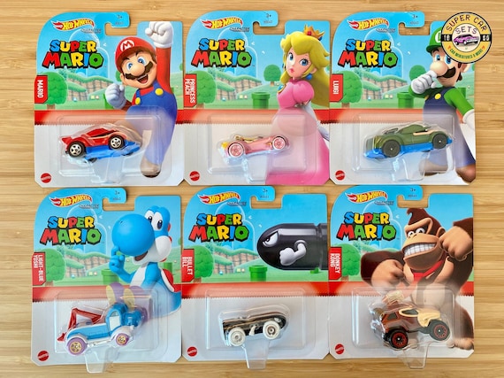 All 6 Hot Wheels Character Super Mario Complete Set 6 of 6 Cars -   Denmark