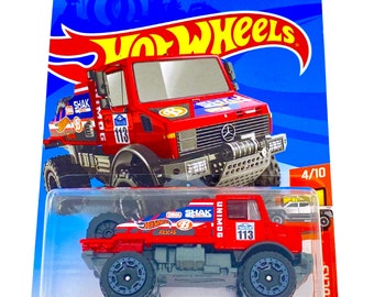 Hot Wheels HW Hot Trucks 2021 (4/10) (7/250) Mercedes-Benz Unimog 1300 (red colour)