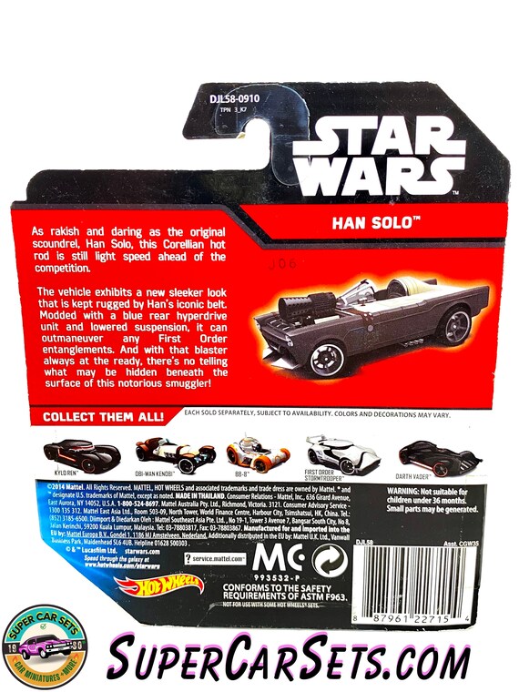 Hot wheels star wars han solo sales
