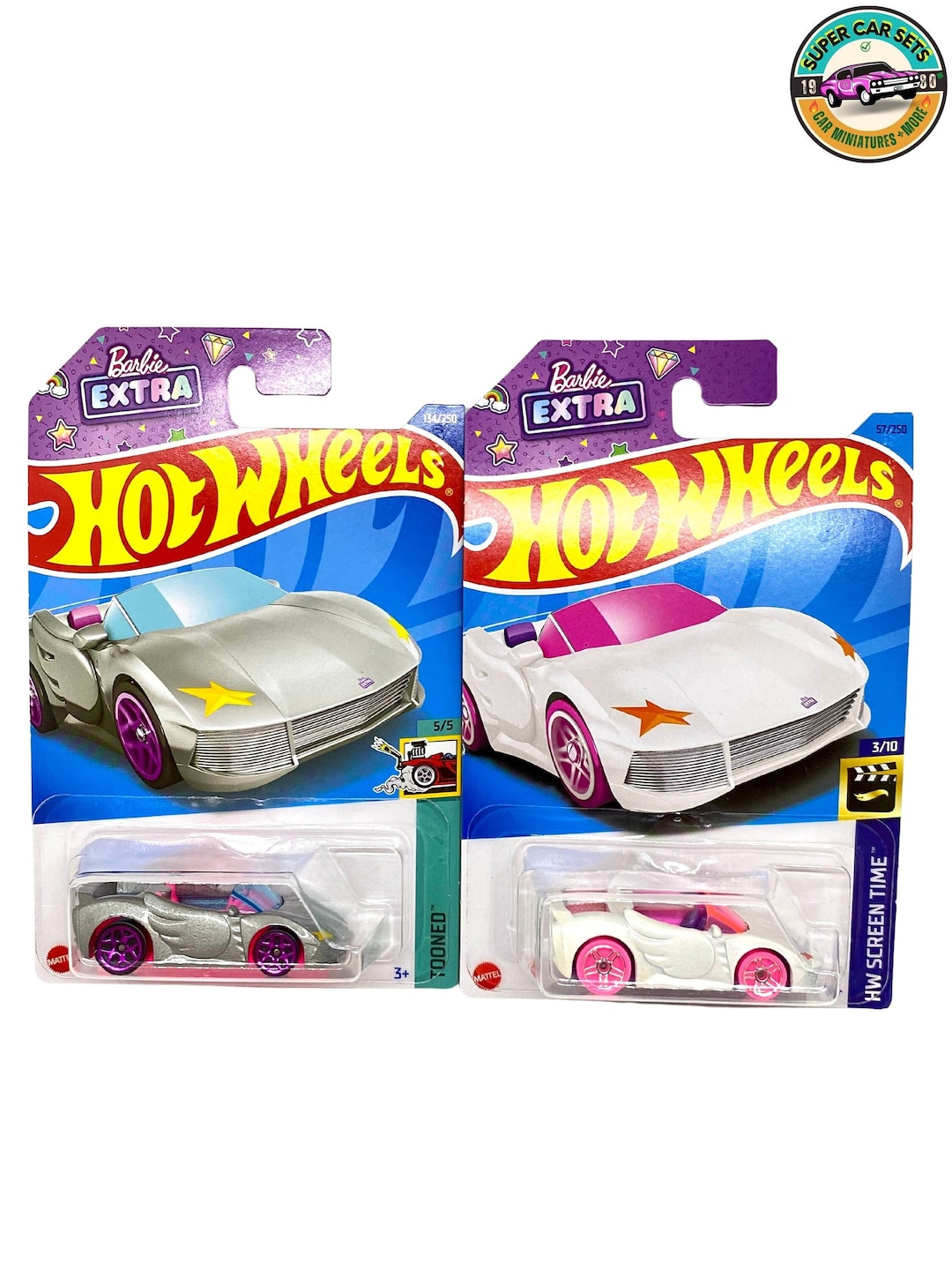 Hot Wheels Barbie Set barbie Extra White Barbie Extra Silver - Etsy