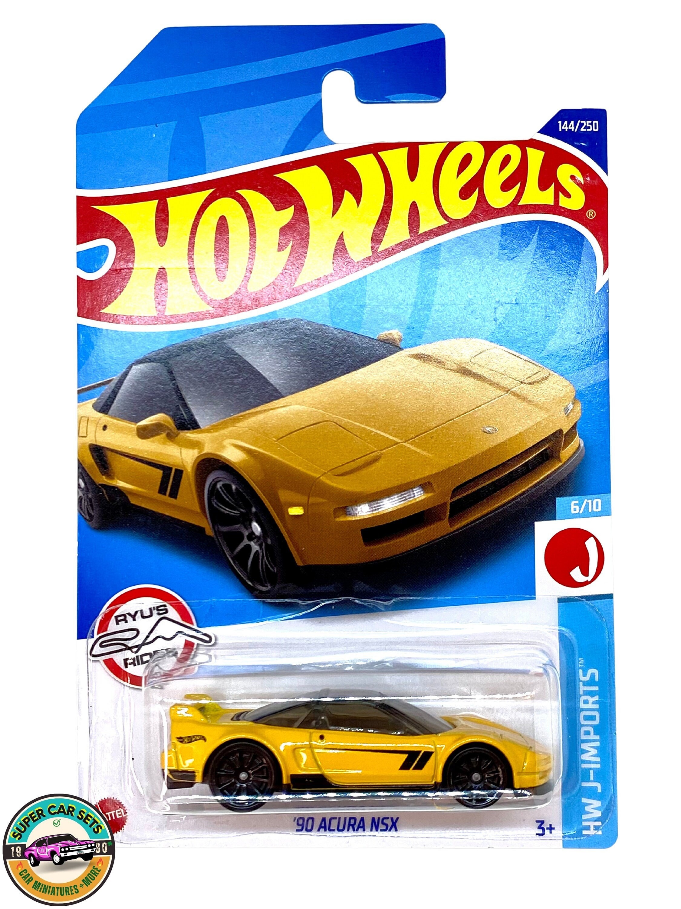 HW J-imports - (6/10) (144/250) - '90 Acura NSX (yellow