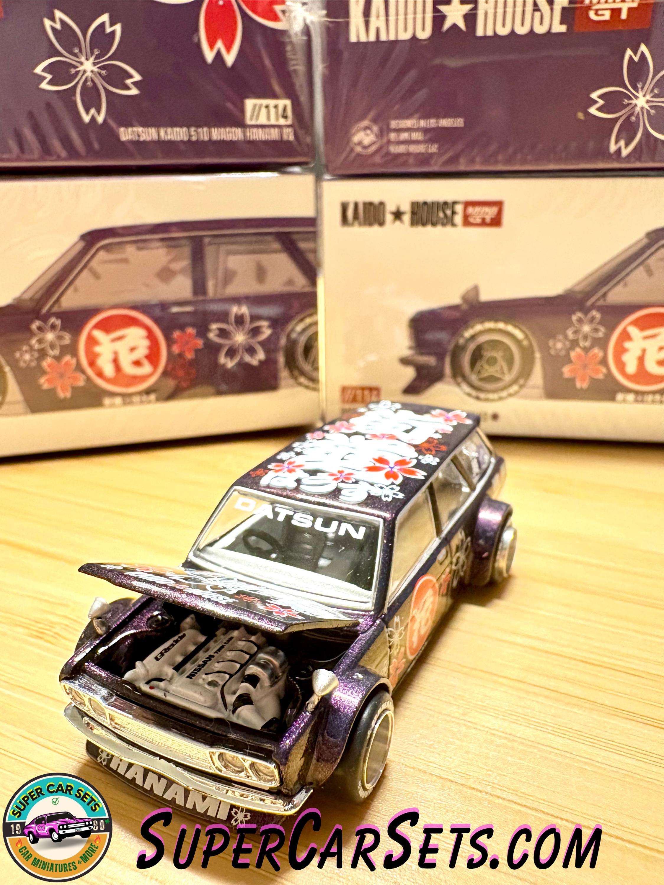 ミニカー Kaido House LTDEDN 510 Wagon Hanami Amazon.com: True Scale Miniatures Model Car Compatible with