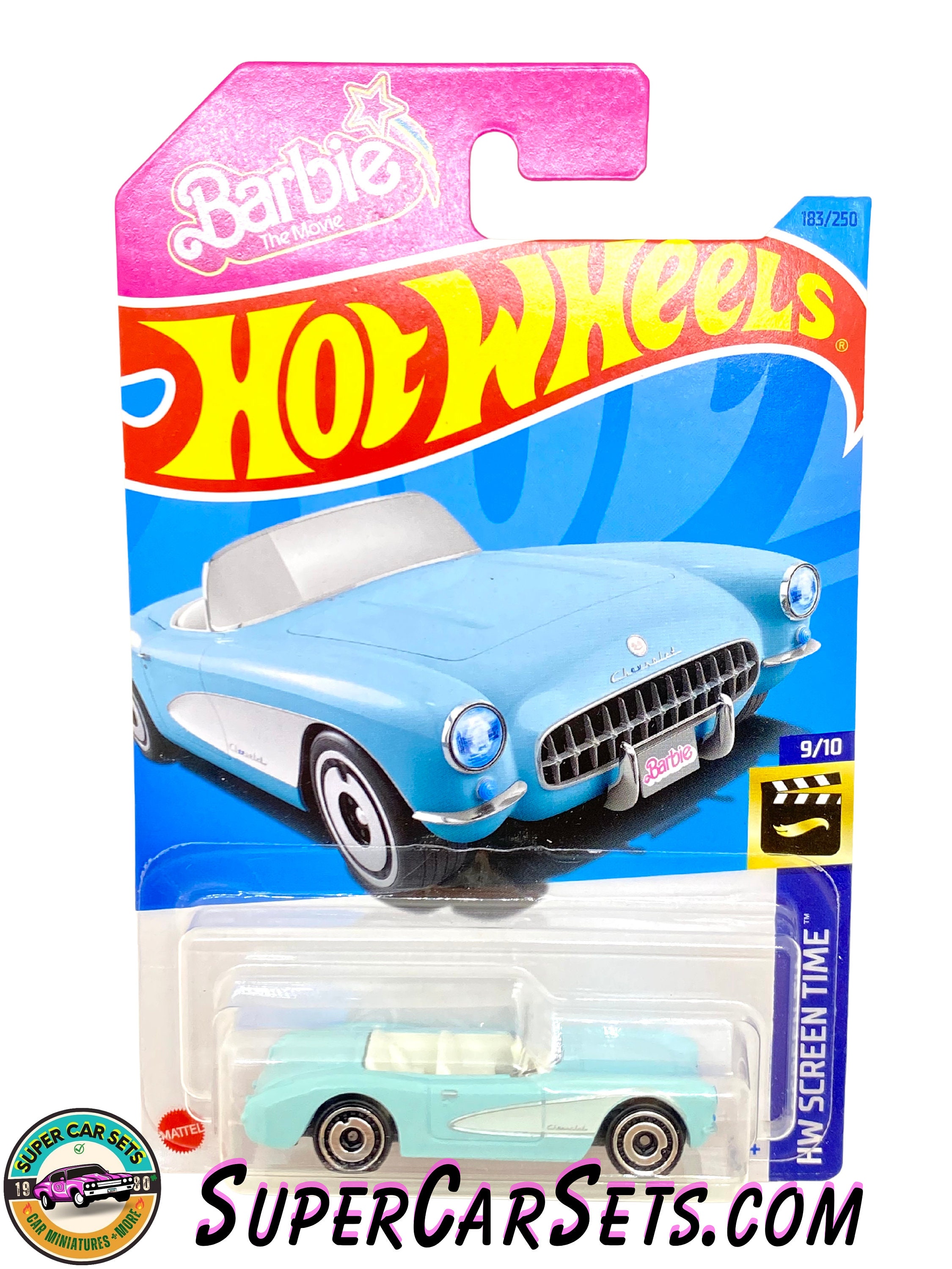 1956 Corvette (barbie the Movie) (light Blue Colour) - Hot Wheels