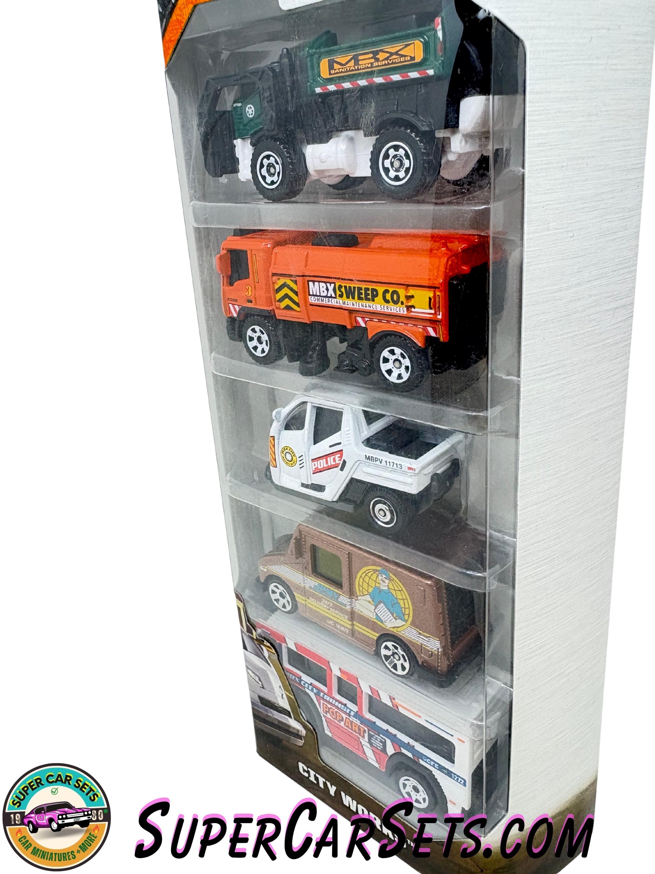 Matchbox - City Adventure II - Paquete De 5 Vehículos De