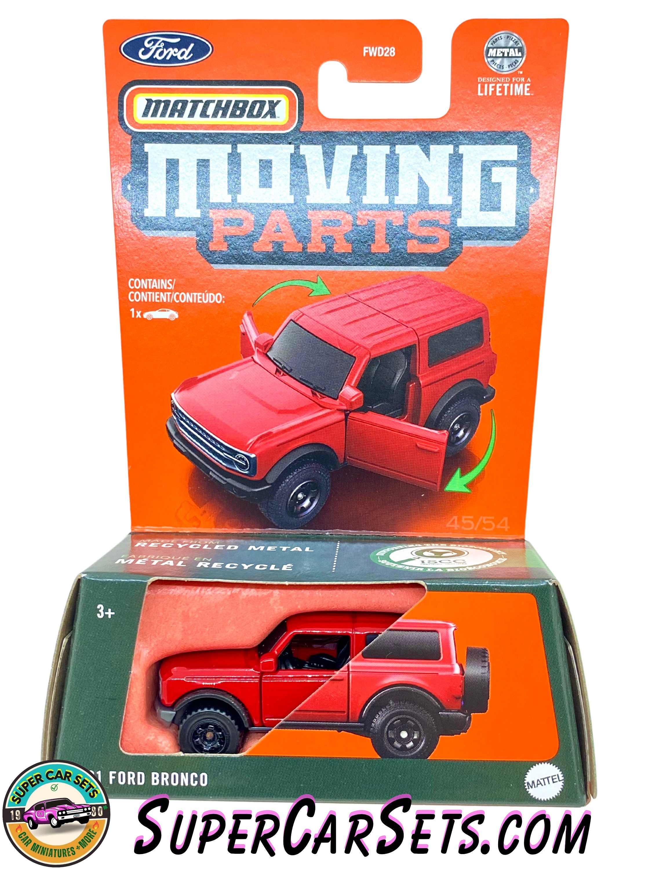 2021 Ford Bronco (red Colour) - Matchbox Moving Parts - Etsy