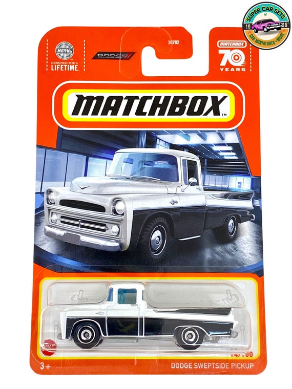 Matchbox Dodge Sweptside Pickup couleur noir et blanc Etsy France