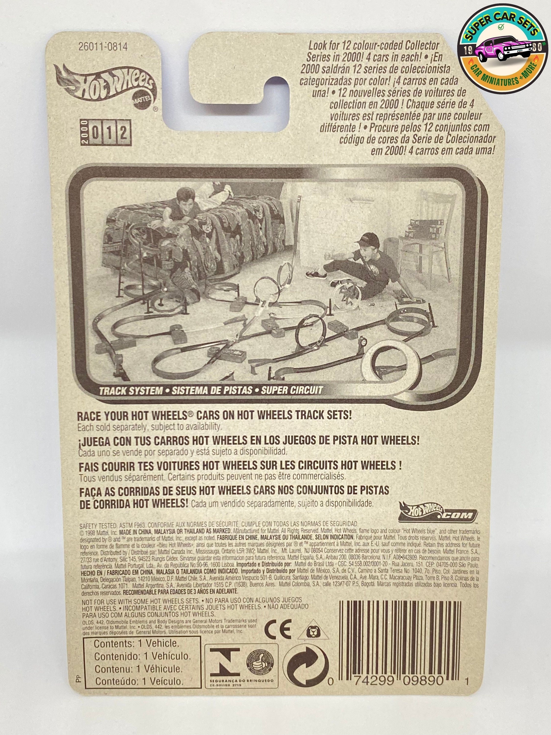 Hot Wheels (VINTAGE) - Olds 442 (green) - #12 (year Launched 2000