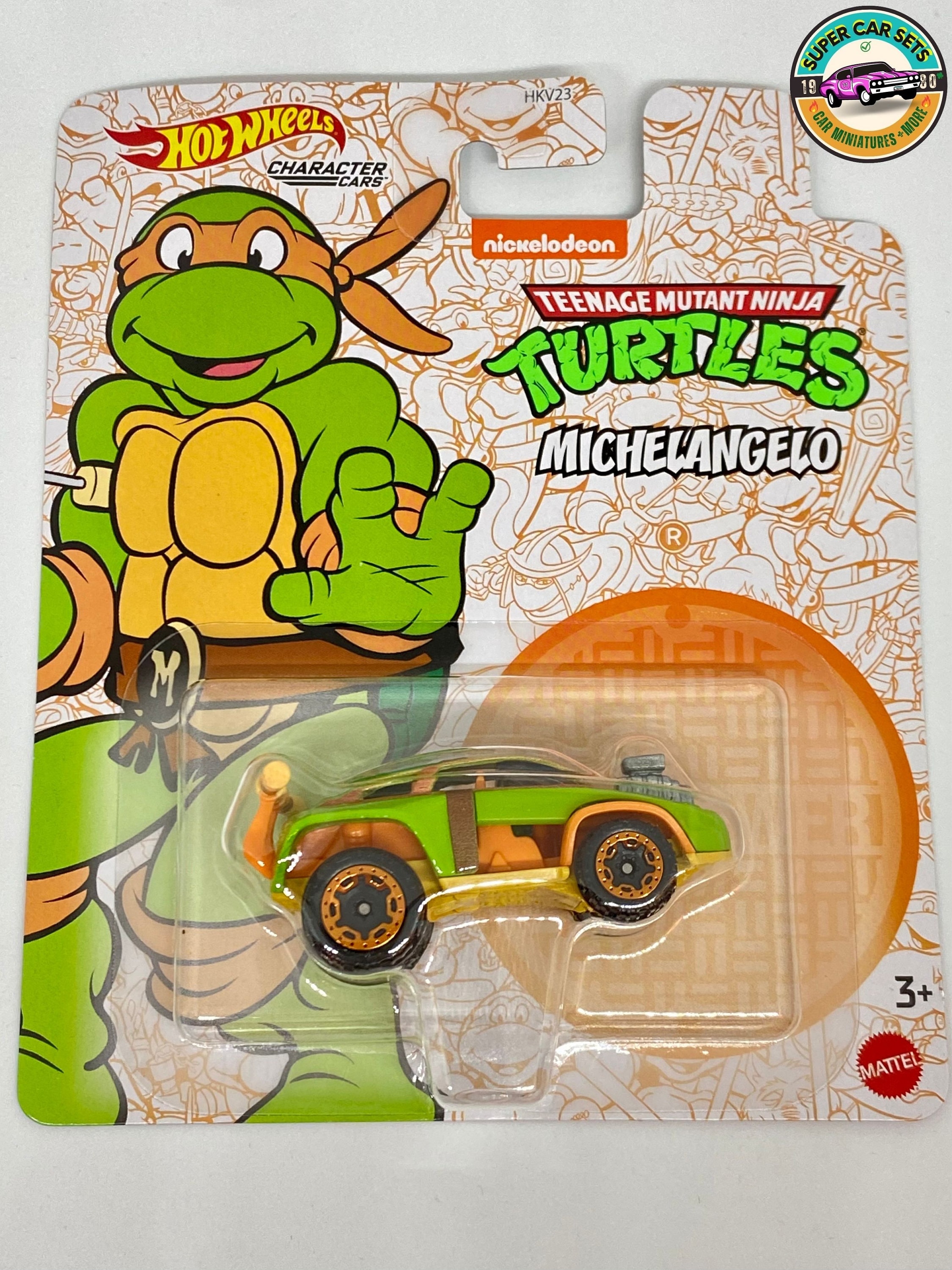 Carrinho Hot Wheels - Tartarugas Ninja - Michelangelo - Midnight