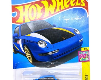 96 Porsche Carrera (blue Colour) (card Bent) Hot Wheels HW: the