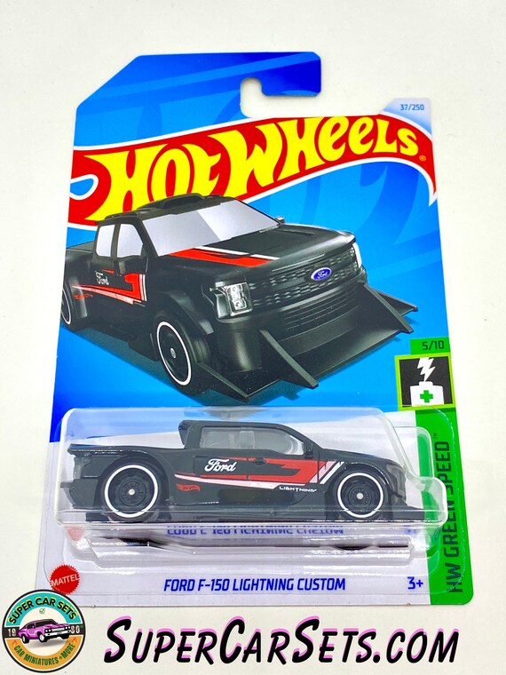 Ford F 150 Lightning Custom black Colour Hot Wheels HW Green Speed 2024 5 10 37 250 Etsy UK
