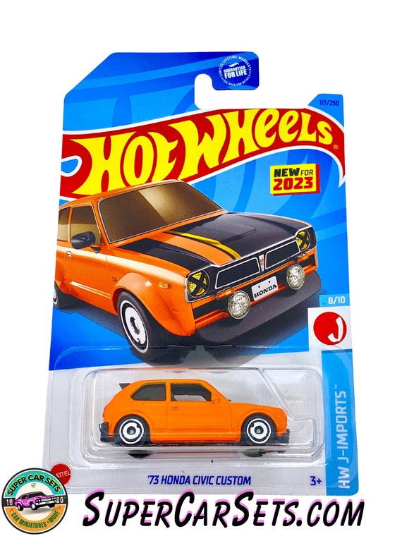 73 Honda Civic Custom (orange Colour) - Hot Wheels HW J-imports