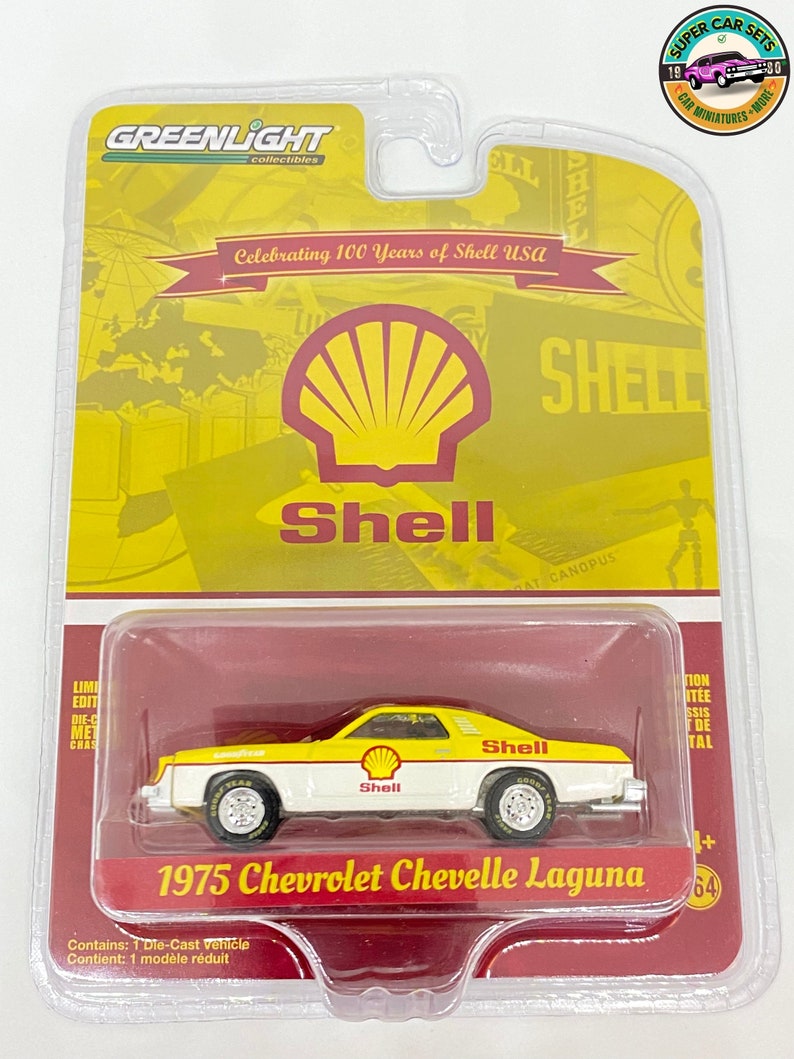 Shell Car Set 3 SHELL Cars Set - 1975 Chevrolet Chevelle Laguna (greenlight) + 1965 ...