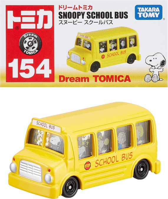 Tomica - Snoopy School Bus - Etsy