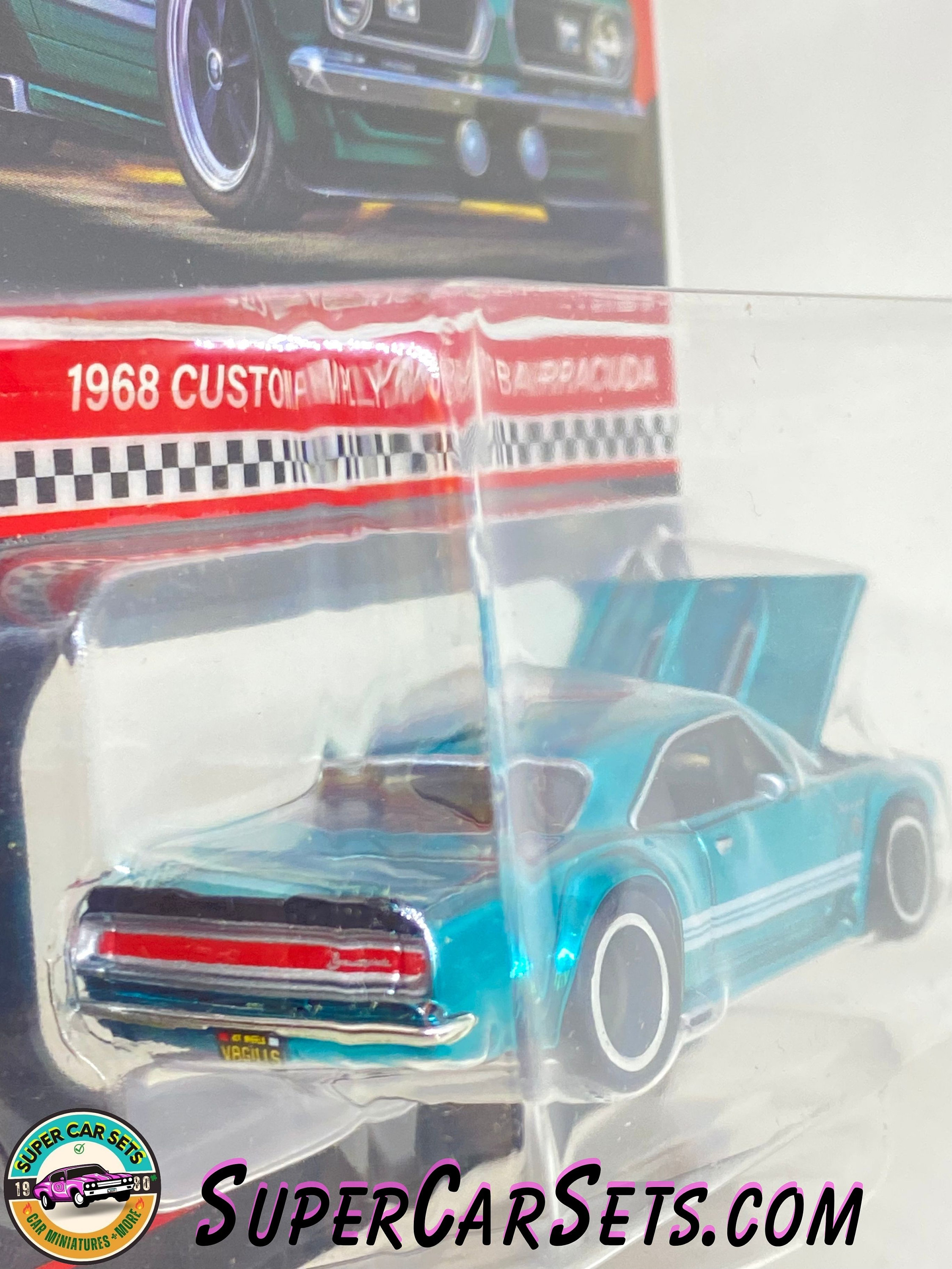 1968 Custom Plymouth Barracuda (metallic blaue Farbe) - Hot Wheels