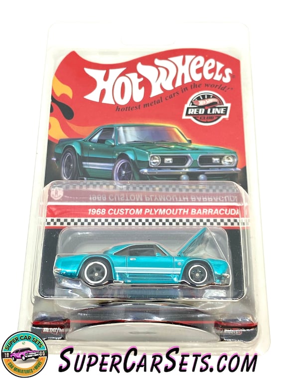 ミニカー hotwheels RLC Custom Plymouth Barracuda Hot Wheels RLC Exclusive TEAL 1968 Custom Plymouth Barracuda