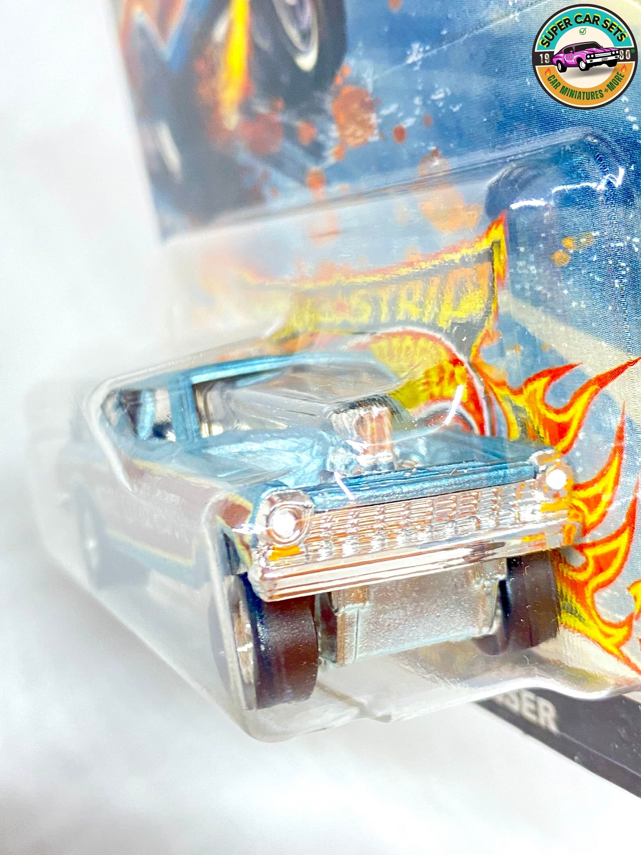 thumbnail image 2 of Hot Wheels Car Culture '64 Chevy Nova Gasser – Premium Diecast 1:64 Blue Drag Strip Demon 2 of 6