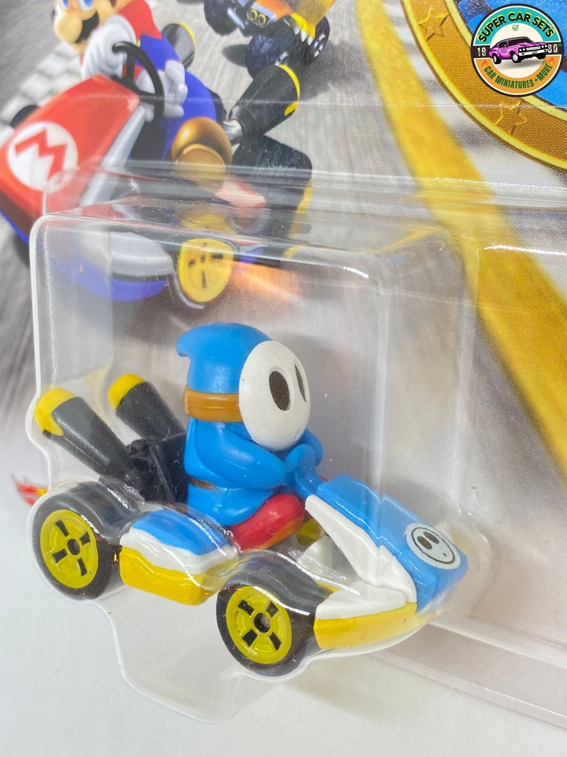 Lightblue Shy Guy Standard Kart Mario Kart Hot Wheels Etsy