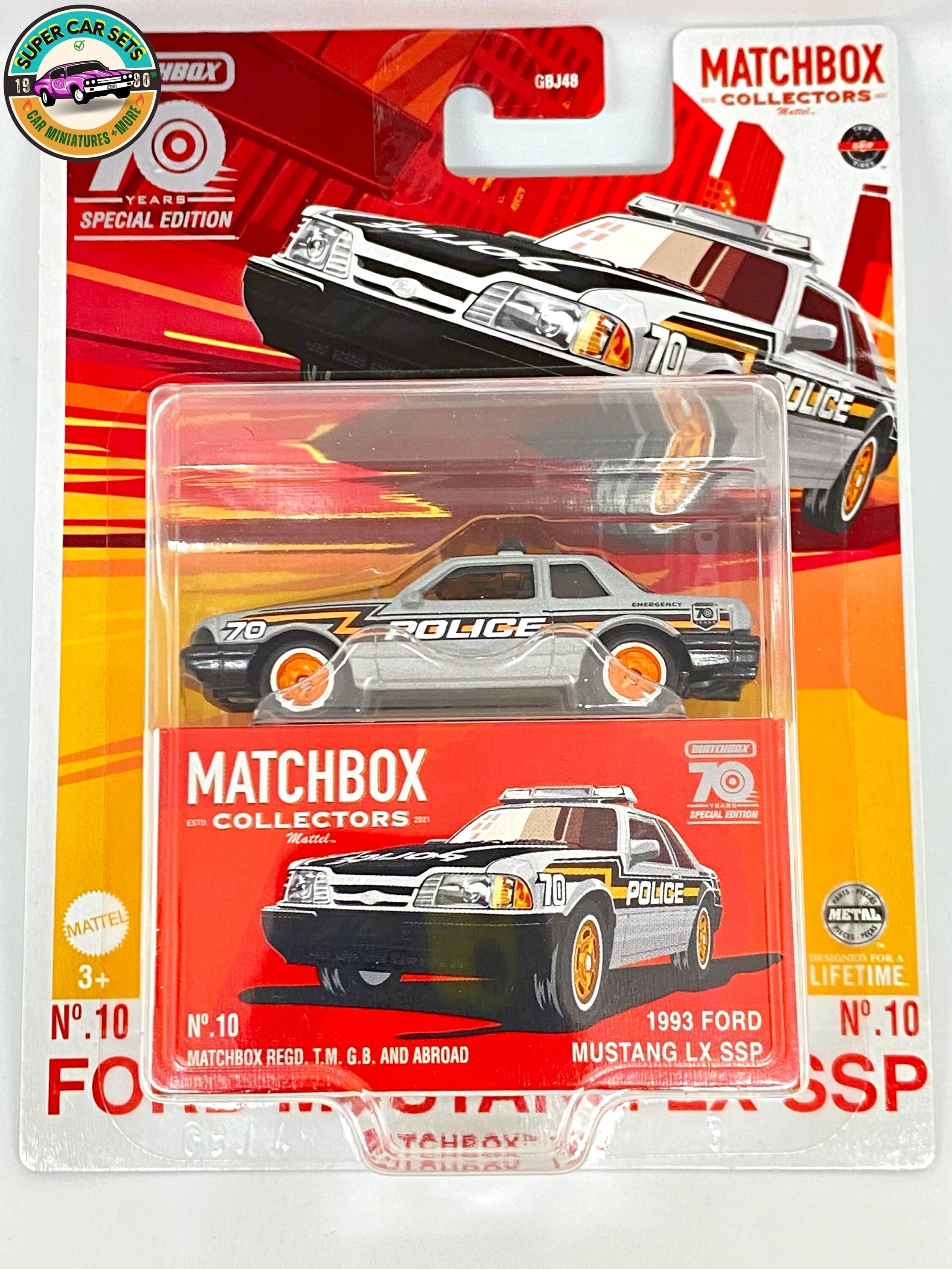 希少　海外　Matchbox Specials  ミニカー Matchbox Collectors - 70 Years Special Edition - (#10) 1993 Ford
