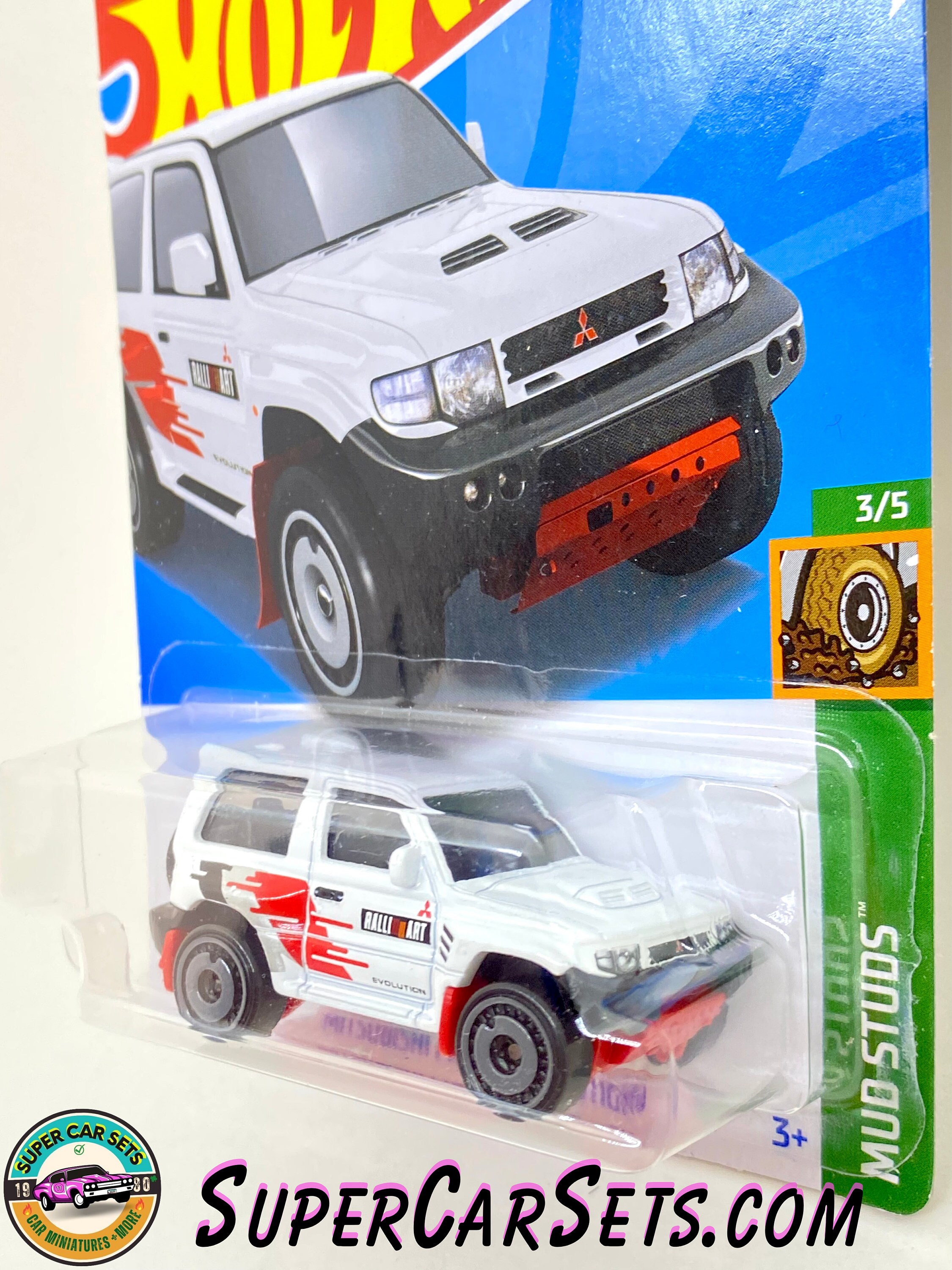 Mitsubishi Pajero Evolution (white Colour) - Hot Wheels Mud Studs