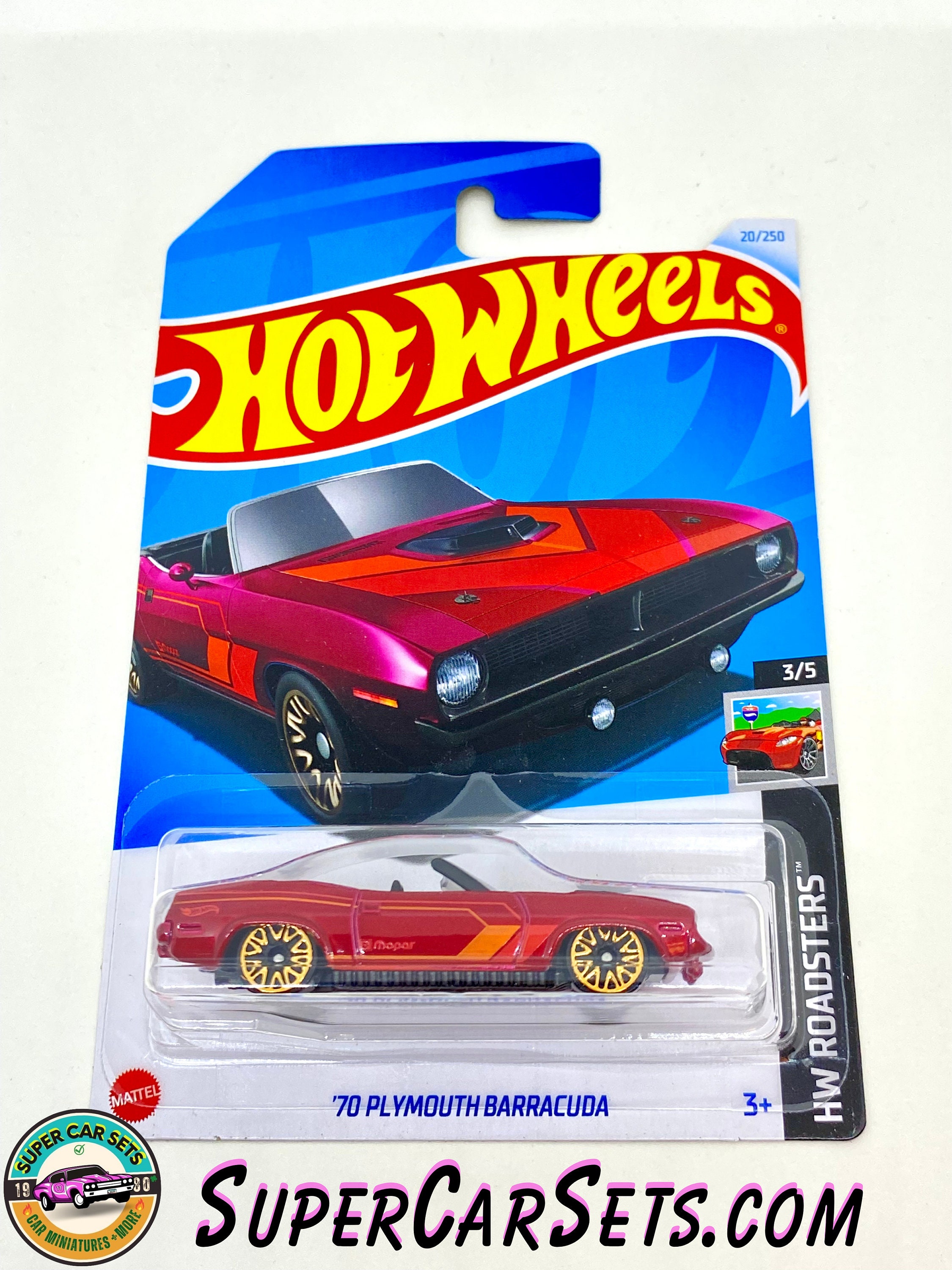 70 Plymouth Barracuda (red Colour) - Hot Wheels HW Roadsters