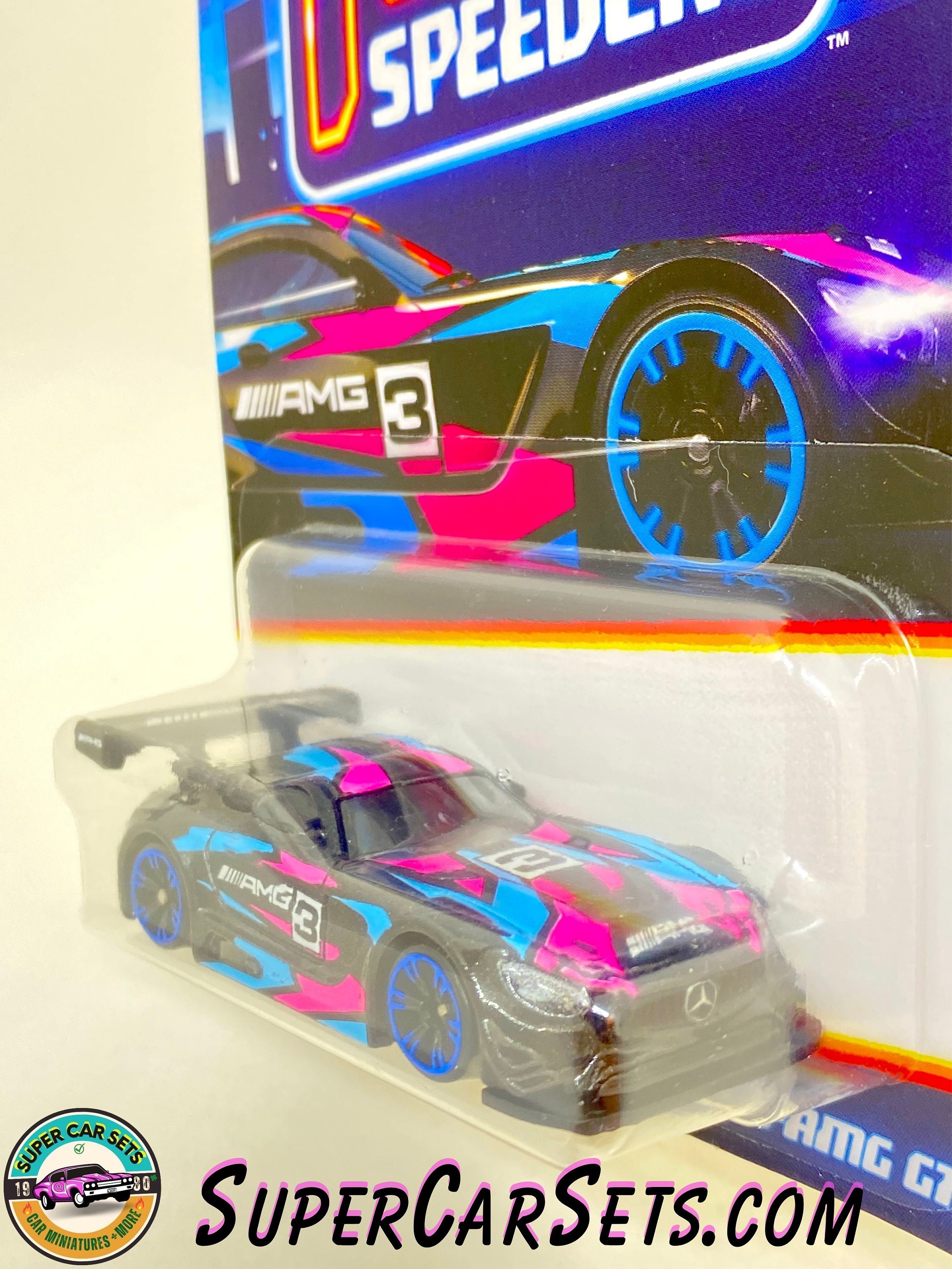 16 Mercedes-amg GT3 - Hot Wheels Neon Speeders (5/8) - Etsy