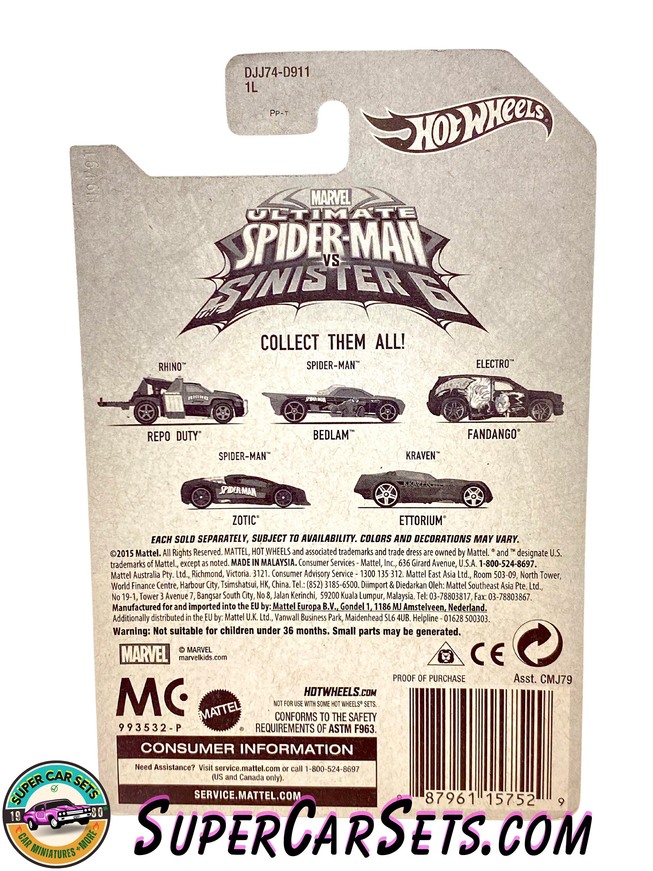 ホットウィール マーベル アルティメットスパイダーマン VSシニスター6 Amazon | Hot Wheels マーベル アルティメットスパイダーマン VS
