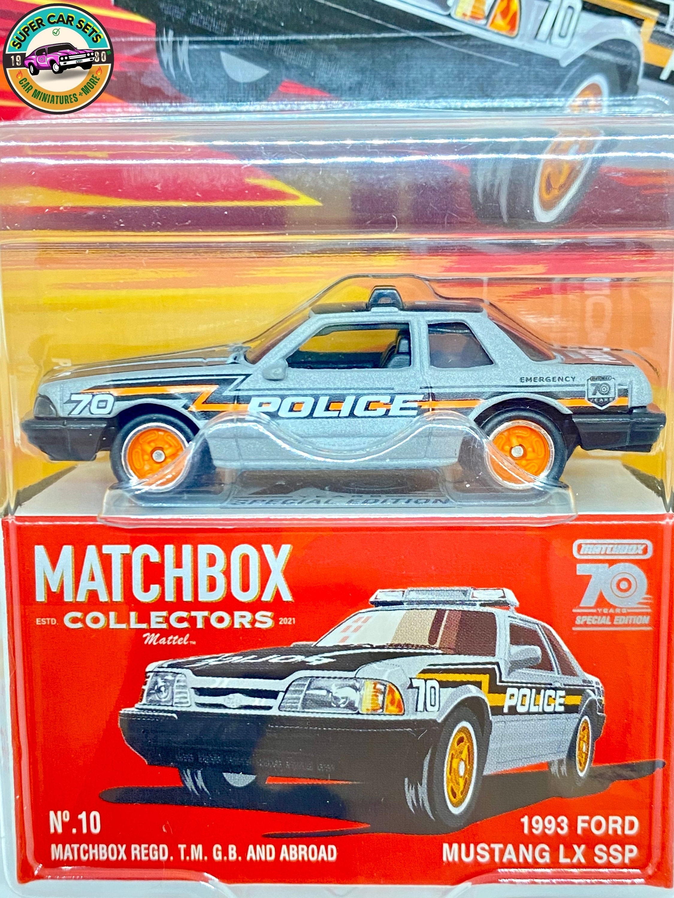 MATCHBOX 1993 FORD MUSTANG LX SSP(パトカー) Amazon.com: Matchbox 93 Ford Mustang LX SSP Lot of 4 2014 Police