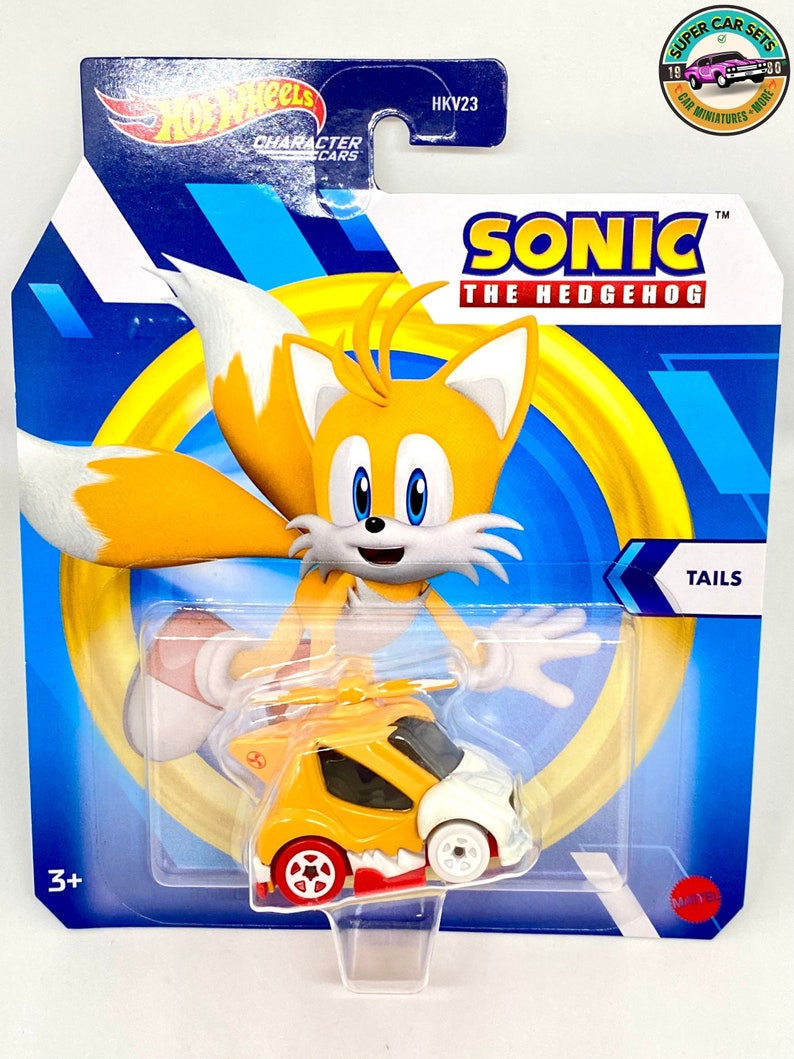 Sonic Tails Hot Wheels Character Cars - Etsy