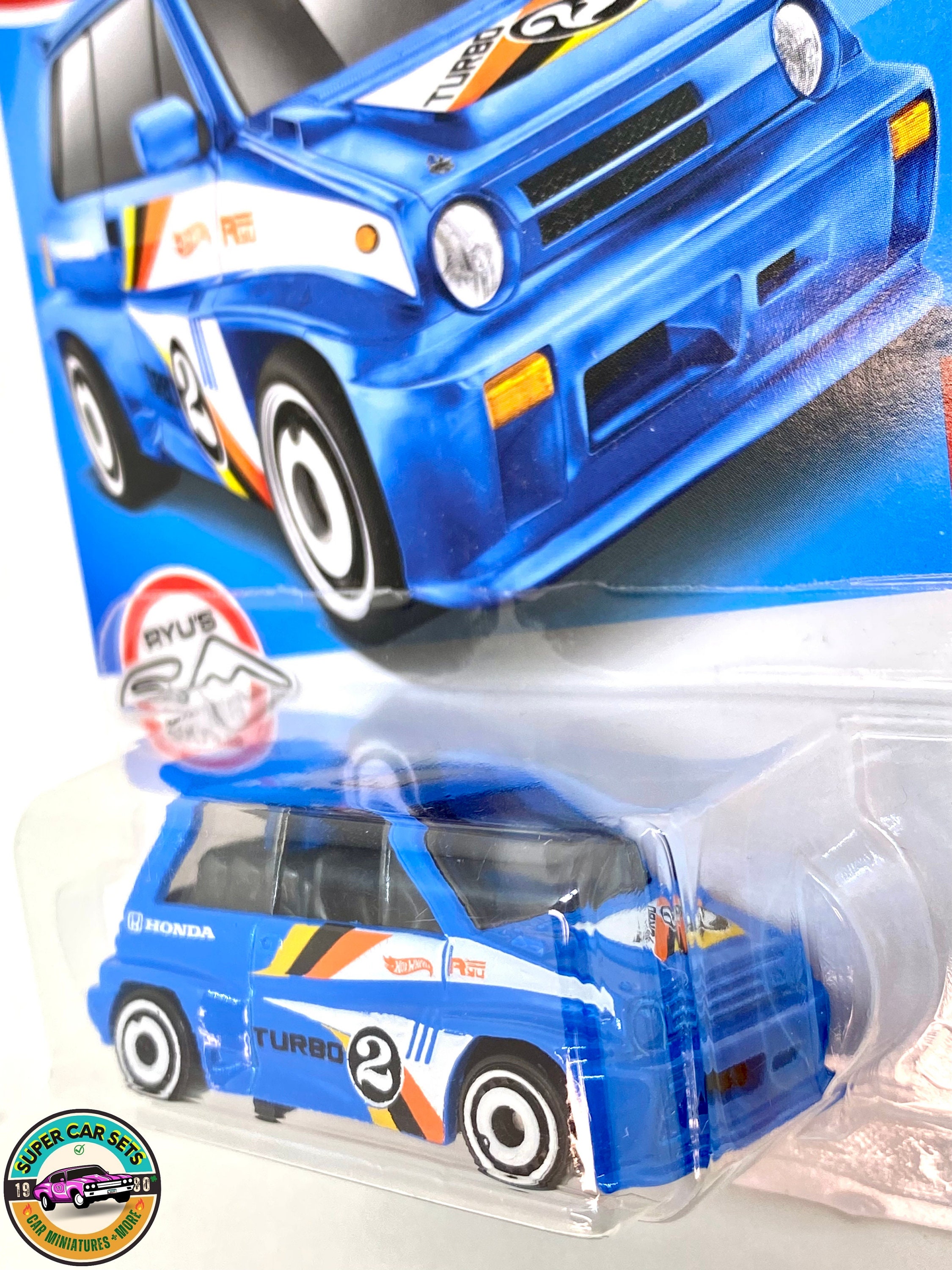 Hot Wheels ´85 Honda City Turbo II – HW Turbo 2/10, HCW74, Short Card, Blau, Ryu´s Rides (Mattel 2022)
