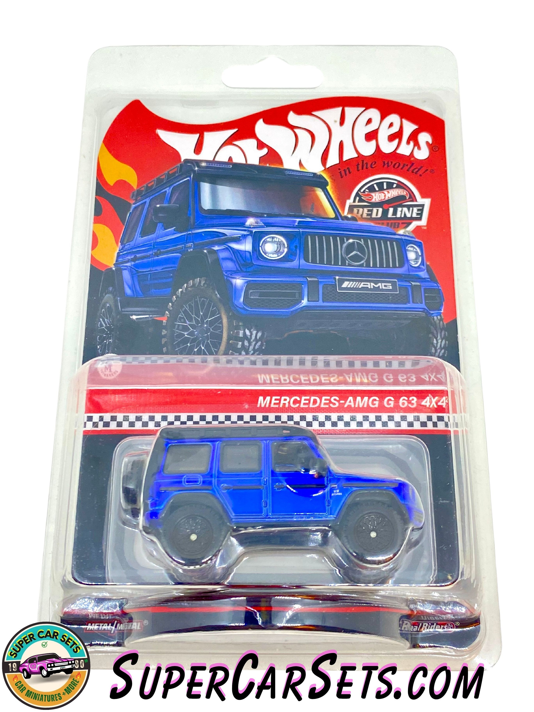 Mercedes-amg G 63 4x4 (blue Colour) - Hot Wheels RLC (red