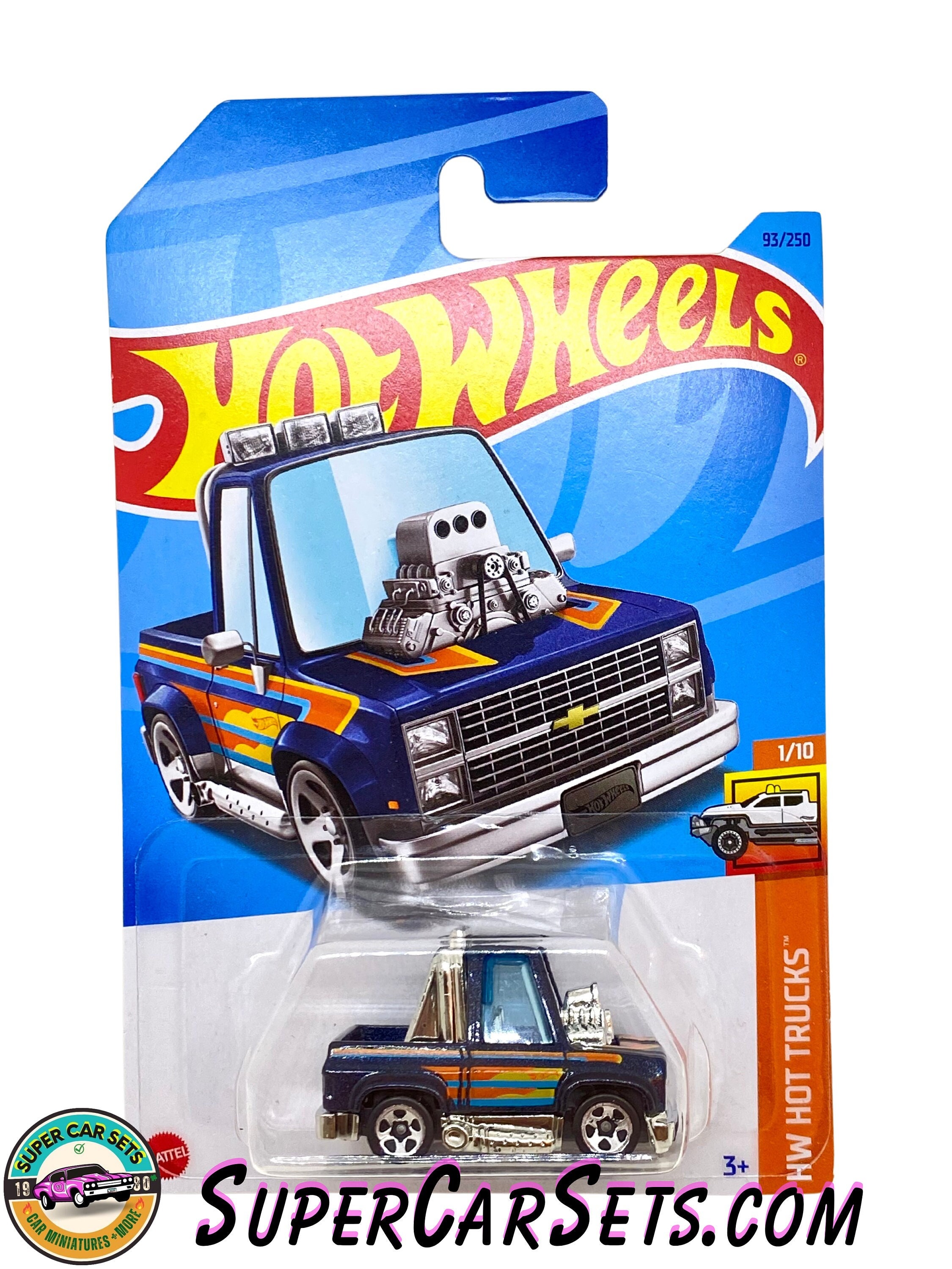 Toon'd '83 Chevy Silverado (dark Blue Colour) - Hot Wheels HW Hot
