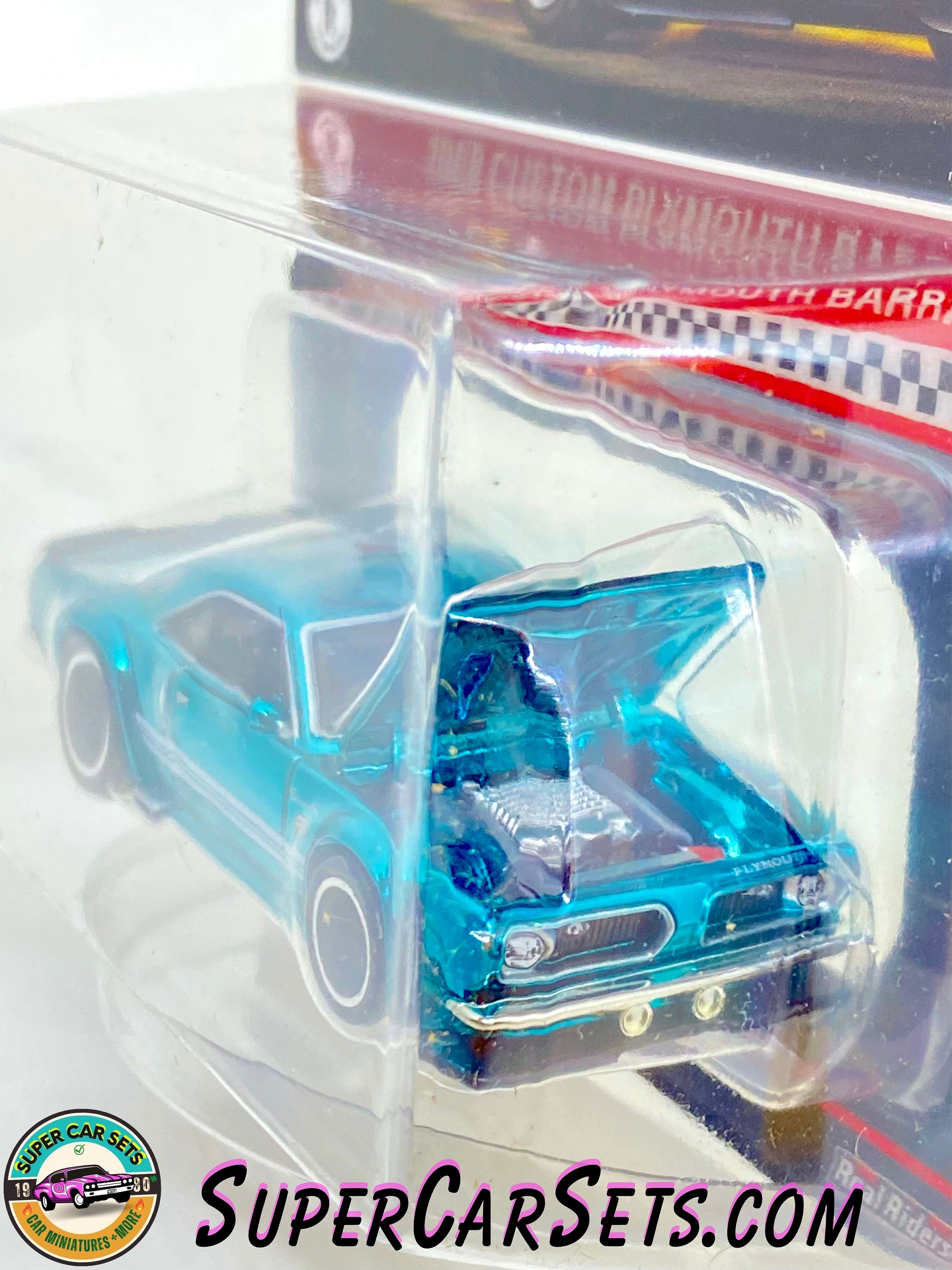 1968 Custom Plymouth Barracuda (metallic blaue Farbe) - Hot Wheels