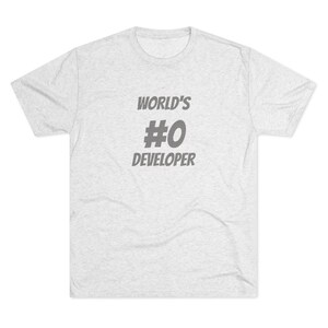 World's #0 Developer - Software Engineer Shirt, Programmer Shirt, Coder Shirt, Developer Gift, Holiday Gift, Comfortable image 5