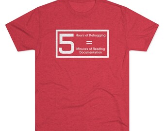 5 uur debuggen - Software Engineer Shirt, Programmeur Shirt, Coder Shirt, Ontwikkelaarscadeau, Vakantiecadeau, Comfortabel