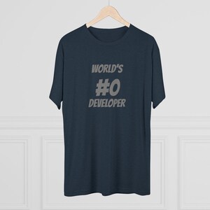 World's #0 Developer - Software Engineer Shirt, Programmer Shirt, Coder Shirt, Developer Gift, Holiday Gift, Comfortable image 4