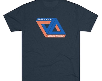 Move Fast Break Things - Software Engineer Shirt, Programmeur Shirt, Coder Shirt, Ontwikkelaarscadeau, Vakantiecadeau, Comfortabel