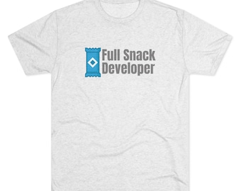 Volledige snackontwikkelaar - Software Engineer Shirt, Programmeur Shirt, Coder Shirt, Ontwikkelaarscadeau, Vakantiecadeau, Comfortabel