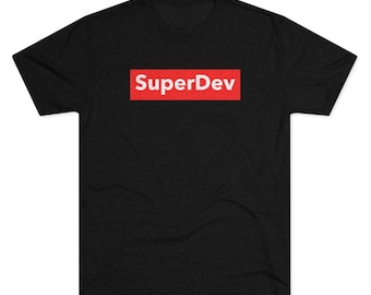 SuperDev - Software Engineer Shirt, Programmeur Shirt, Coder Shirt, Ontwikkelaarscadeau, Vakantiecadeau, Comfortabel