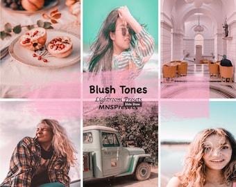 Blush Tone Lightroom Preset,  Mobile & Desktop (Instant Download), Pink