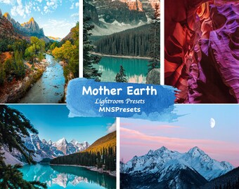Mother Earth Lightroom Presets, Natural Mobile & Desktop Filters (Digital Download), Travel, Nature, Outdoors