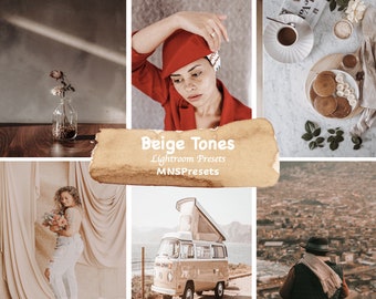 Beige Tones Lightroom Presets, Mobile & Desktop Filters (Instant Download), Creamy, Light