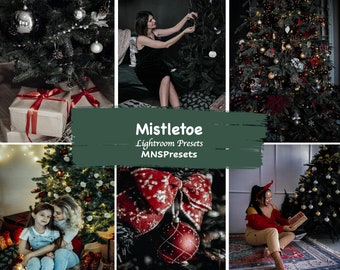 Mistletoe Christmas Lightroom Presets: Mobile & Desktop (Instant Download)