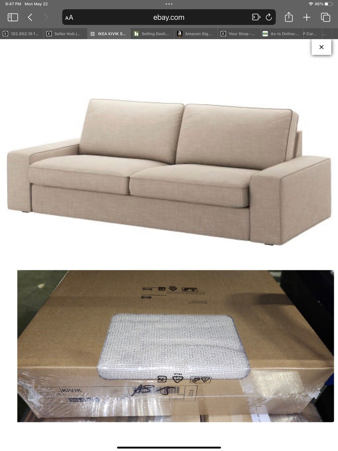 Kivik sofa sale cover amazon